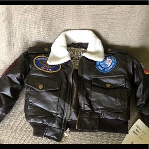 NWT toddler bomber jacket size 2T Air Force Army